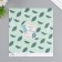 Scrapbooking paper "Avocado leaves" density 180 grams set 10 pcs 15.5x17 cm