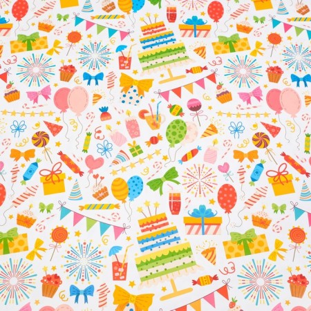 Glossy packaging paper "merry", 100 x 70 cm-3
