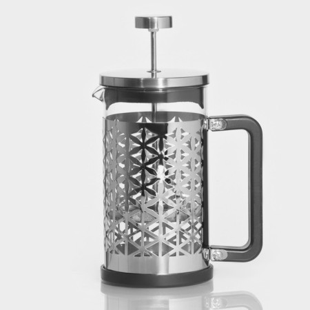 Teapot of the firefield - press "Seikho", 600 ml, glass, stainless steel