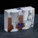 A set of glass mugs for PUB coffee, 215 ml, 2 pcs