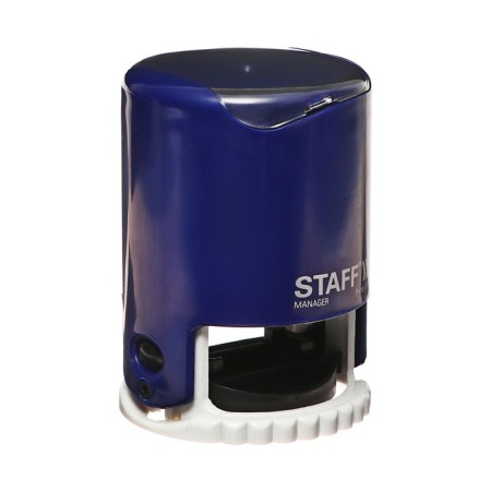 Equipment for round printing automatic Staff Printer 9140, diameter 40 mm, lid, blue case-1