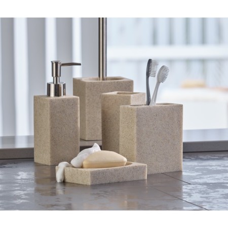 Axentia Venedig soapbred rectangular from polyurezine imitation of sandstone, 13x9.5x2.5 cm-1