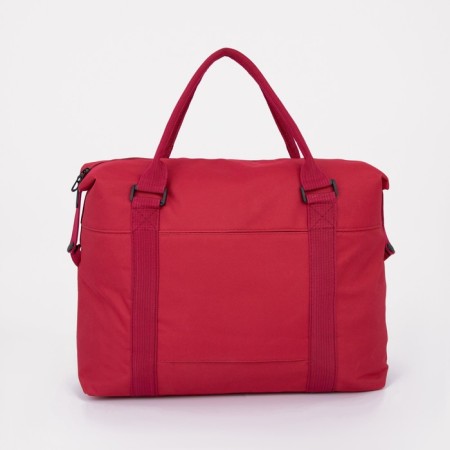 Road bag with lightning, external pocket, red color-1