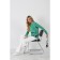 Long -line female striped Eliseeva Olesya, size 54, green color