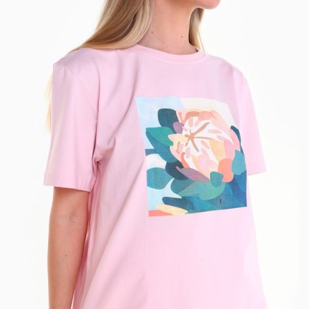 T -shirt female, color pink size 46-1