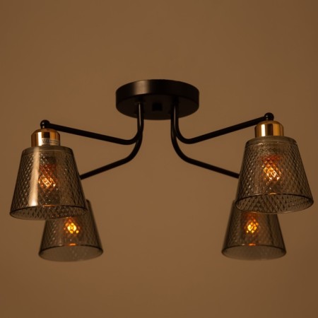 Adele Causenger Military District 4x40W E27 Black/Gold 45x45x25cm-2