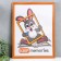 Photo frame wood 30x40 cm, No. 1, 17 mm, amber (plastic screen)