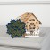 Christmas tree toy "House with Santa Claus on the sled", from batteries, glow warm white