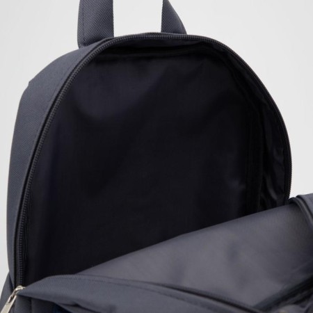 Baby backpack with zipper, external pocket, reflective strip, gray color-5