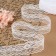 Capricon lace, 40 mm × 10 ± 1 m, white color