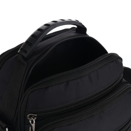 Male bag, 20*10*23 cm, 2 lightning department, 3 n/pocket, black-5