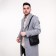 Male bag, black color