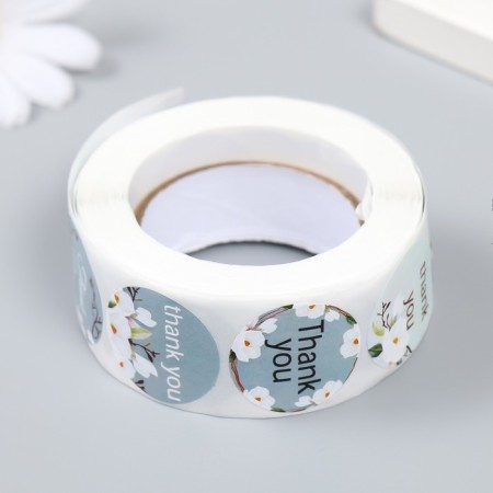 Stick Paper "Magnolia. Gratitude" d = 2.5 cm 500 pcs in a roll 3x6.5x6.5 cm-2