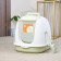 Toilet closed with a scoop, 47 x 40 x 39 cm, white-green