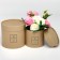 A set of hats from craft 2 in 1, gift packaging, Flowers, 12 x 12, 15 x 15 cm