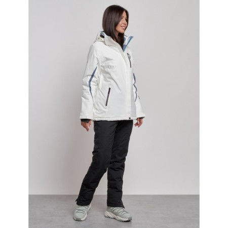 Ski costume female winter, size 42, white color-2