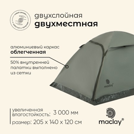 TARSTARY TACE, TRARKING MACLAY BAIKAL COOL 2, 2-seater