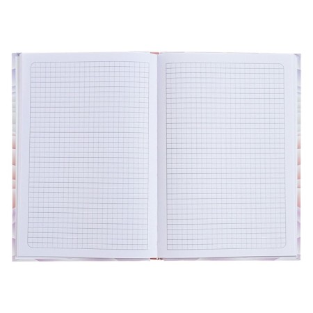 A5 BUSINESS BLOCT, 96 sheets in the "MIST" cage pink, hard cover, matte lamination, selective varnish, block 65 g/m2-2