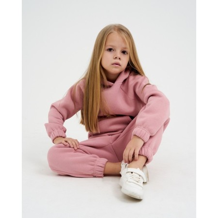 Children's costume with the basis (sweatshirt, trousers) KAFTAN "Basic Line" R.28 (86-92), pink-6