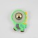 Silicone strip “dinosaur”, luminous, 5.5 × 4 cm, green color