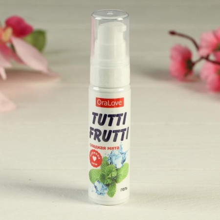 Tutti-Frutti Oralove gel male sweet mint, water-based, edible, 30 ml