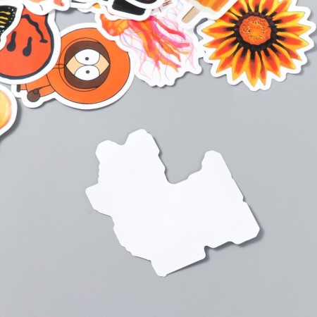 Set of stickers "Orange Supers" 50 pcs 3-8.5 cm-2