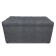 Puff with a lid and weighting, 800 × 400 × 420 mm, Dakota velor, Grey color