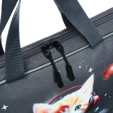 Folder with handles Textile A4, 370 x 280 x 60 mm, Stavia "Martian cat"-3