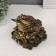 NECK Polystone Bronze "Cash toad with coin on the mountain of coins" 16.2x19x16.5 cm