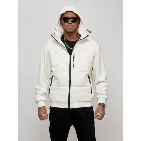 Sports male jacket, size 54, white color-4