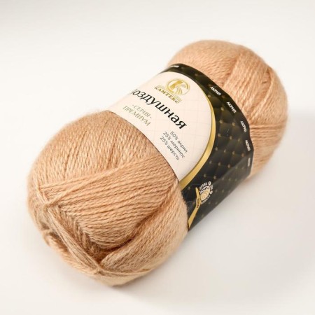 Yarn "air" 25%Merinos. wool, 25%wool, 50%acrylic 370m/100g (005 beige)-1