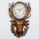 Wall clock, series: interior, "hunter", discrete move, 28x23 cm