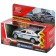 Metal machine "Renault Arkana Police", 12 cm, doors and trunk open, silver color