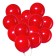 Latex ball 12 ", pastel, set 100 pcs., Red color