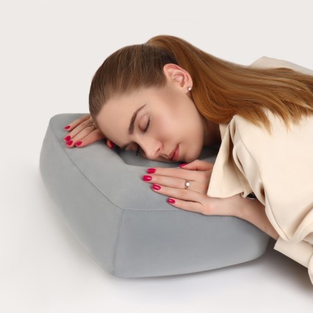Pillow inflatable, 46 × 33 × 45 cm, in a case, color gray color-11