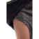 Women's skirt, size 42, brown color, black