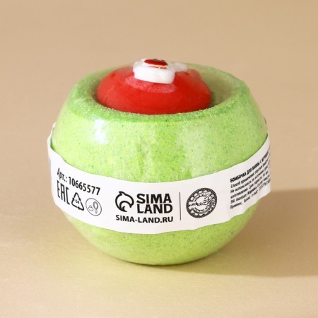 New Year. A bomb for a bath with a toy, 140 g, mix-18