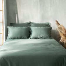 Slip on the elastic band SL Home Tencel 160*200+30 cm, col. olive