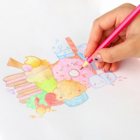Colored pencils, 6 colors, trihedral, Masha and bear-2