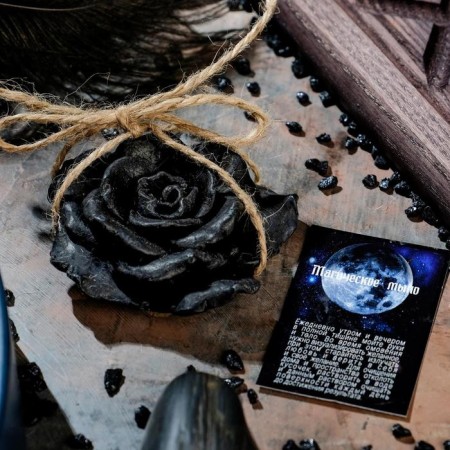 Magic soap "Rose to remove damage" Black, 40g-1
