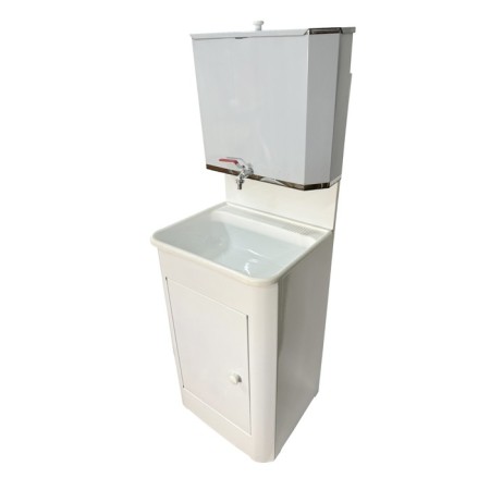 The washbasin is "summer cottage", without AVN, the tank stainless steel, layer. Moika, Crane Plastic, 30l, White-3