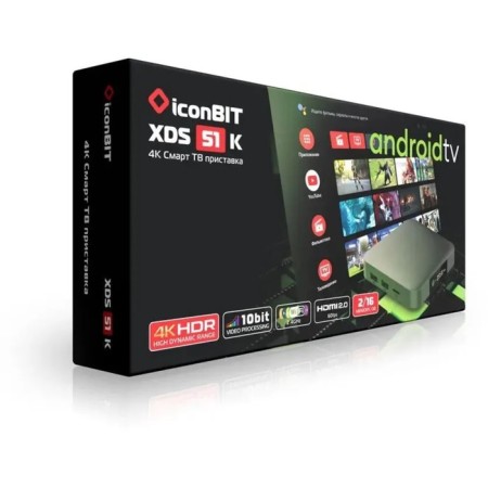 Prefix Smart TV iconbit XDS51K, 2 GB of RAM, 16 GB, Android, Ultra HD, Wi-Fi, HDMI, Black-5