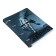 Notebook on rings, 80 sheets in the Technobum cage, covered cardboard, glossy lamination, offset block 60g/m2