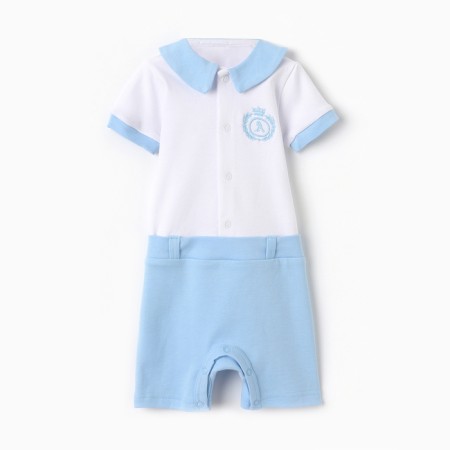 Body children's color white-blue (62 (1-3 months)
