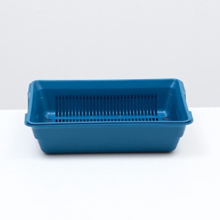 Deep toilet with a mesh of 36 x 25 x 9 cm, blue-2