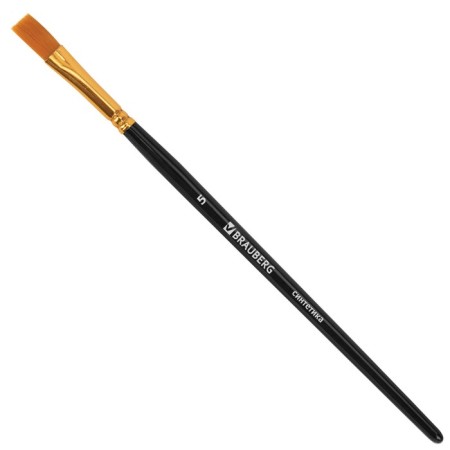 System of brushes synthetics 10 pieces, Brauberg, round; oval; flat; Liners-4