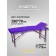 Cosmetological couch with a face-stro-stroong face opening, three-section, size 190 × 70 × 73 cm, purple color