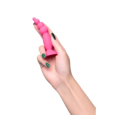Anal plug A-Toys by Toyfa Hild, silicone, pink color, 11 cm-11
