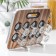 Speak for spices on the stand "Modern", 29 × 12 × 18.5 cm, capacity, 90 ml, 4 × 9.5 cm, 8 pcs