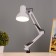 Table lamp on a hinges 800 "Crucial, white" E27 40W Risalux